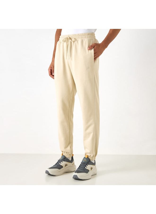 Kappa Solid Joggers with Drawstring Closure and Pockets