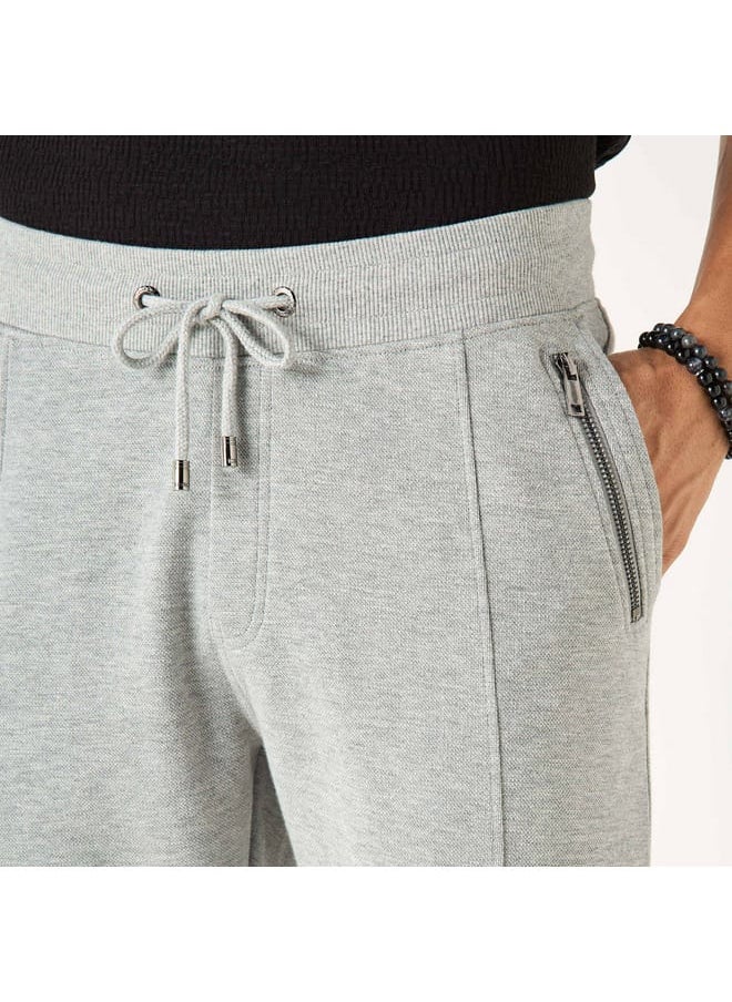 Iconic Textured Joggers with Drawstring Closure and Pockets