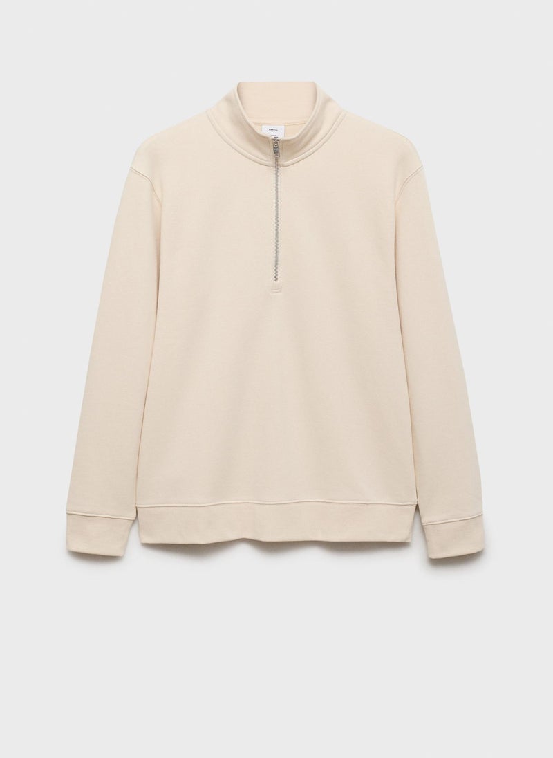 Winny Zip Neck Sweatshirt