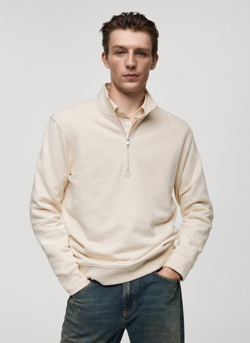 Winny Zip Neck Sweatshirt