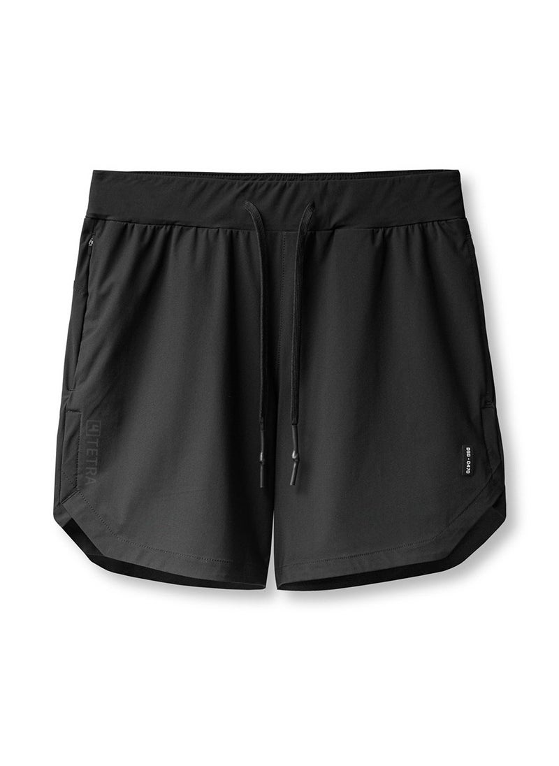 2024 summer mens sports shorts American youth loose quick-drying fifth pants mens running training fitness pants Black