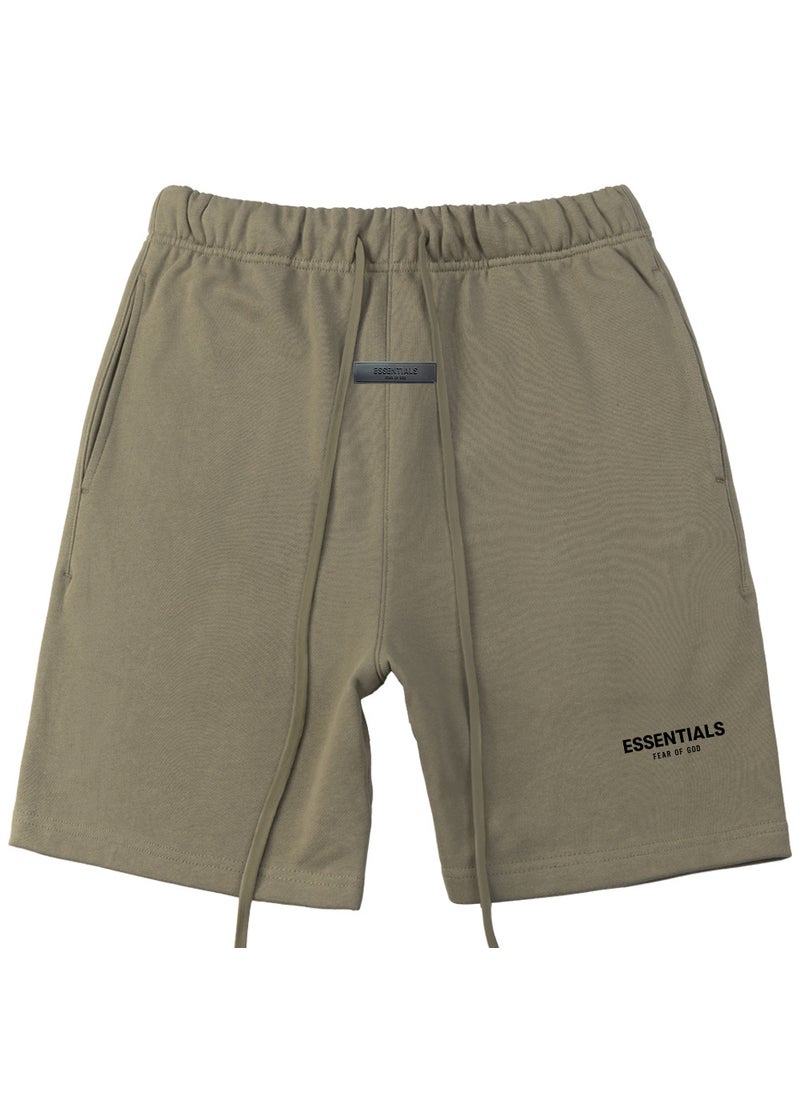 FOG Essentials Season 8 Casual Velour Shorts Taupe