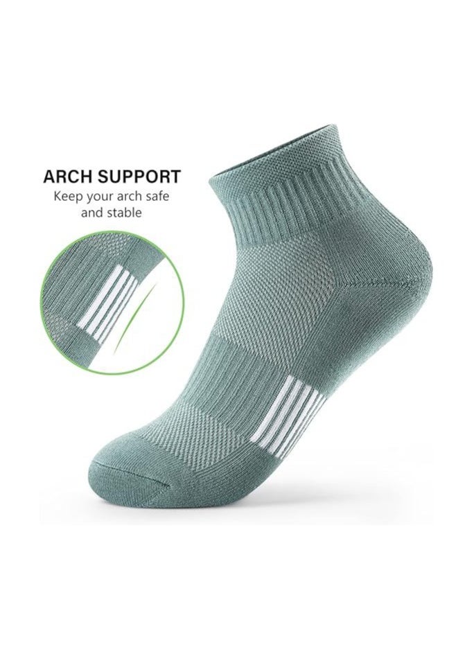 5 Pairs Summer Sports Sweat Absorbent Socks for Men and Women (Size 37-45)