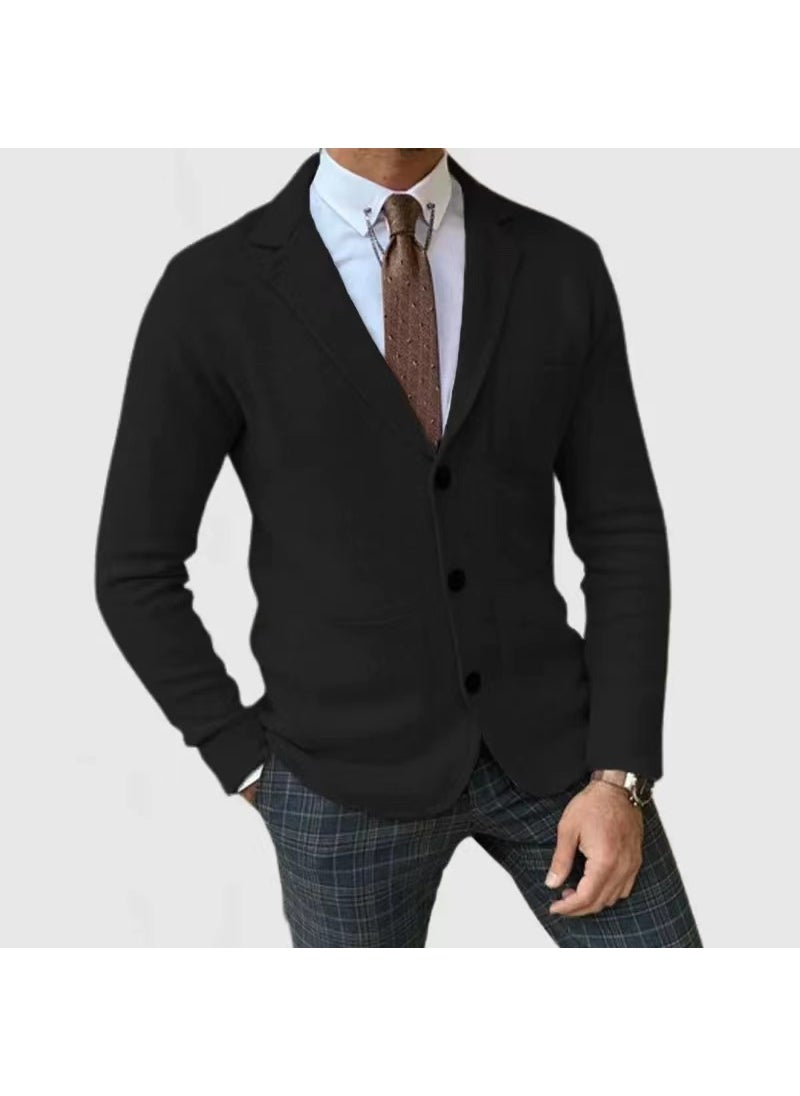 Cross-border exclusive for foreign trade mens clothing 2024shopify autumn and winter popular slim fit British suit casual formal suit Khaki