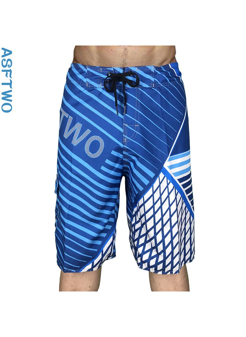 Mens Quick-Dry Basketball Surf Shorts Green