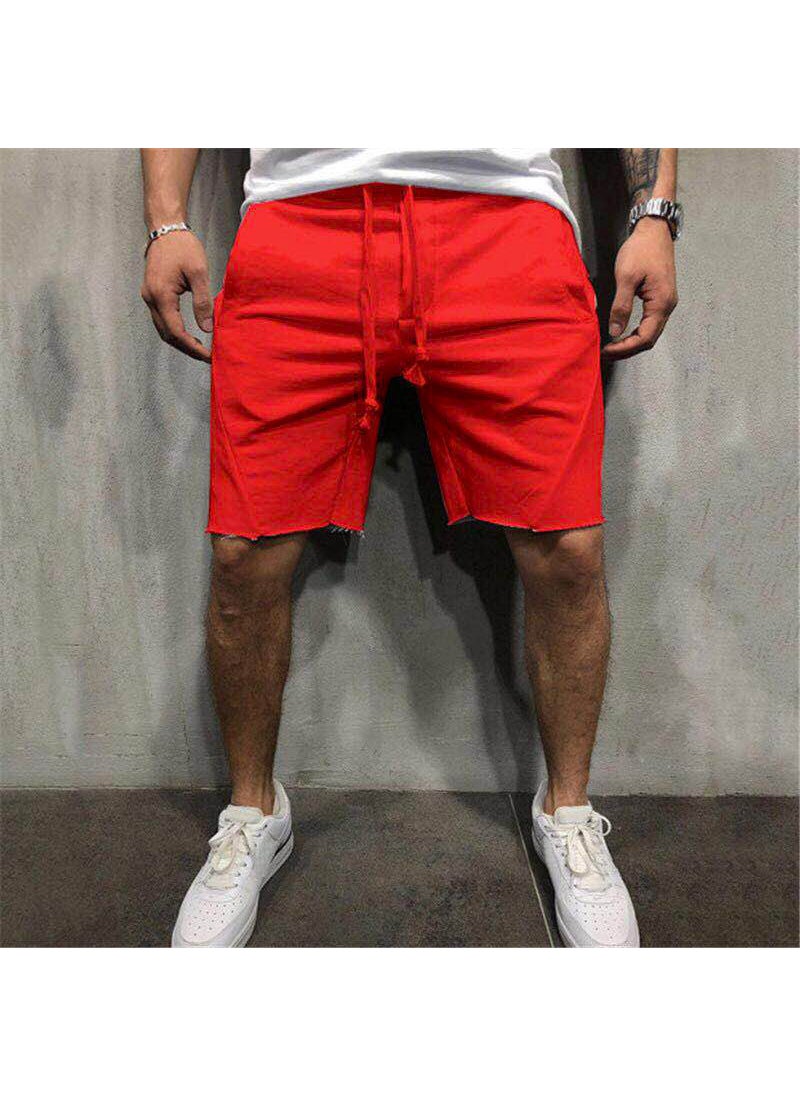 Summer Mens Fitness Shorts Breathable Running CAMEL