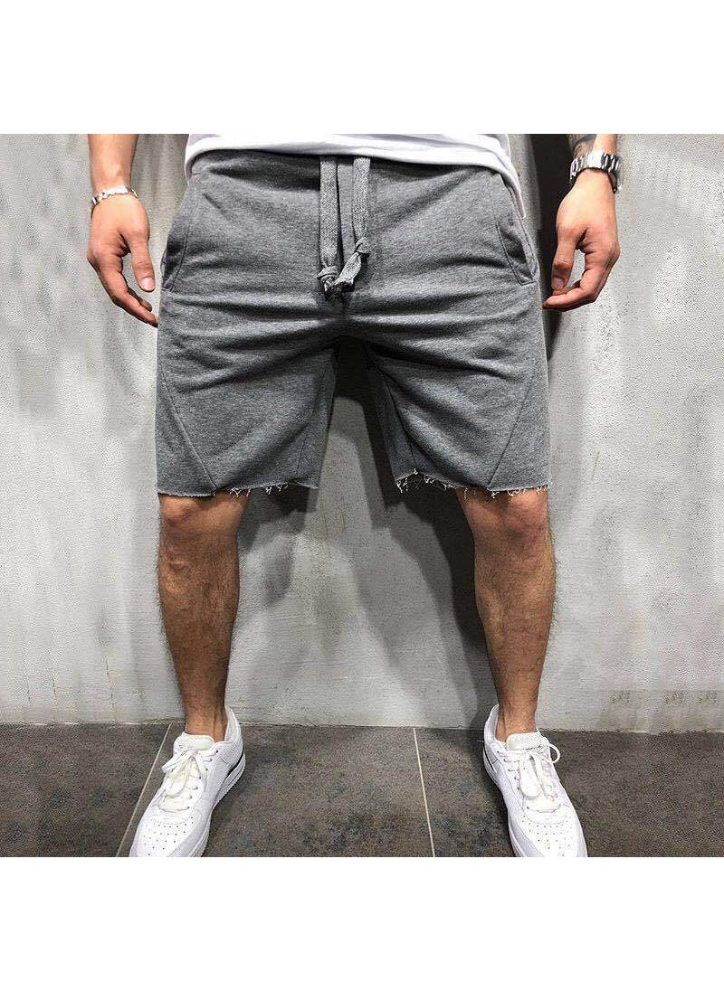 Summer Mens Fitness Shorts Breathable Running CAMEL