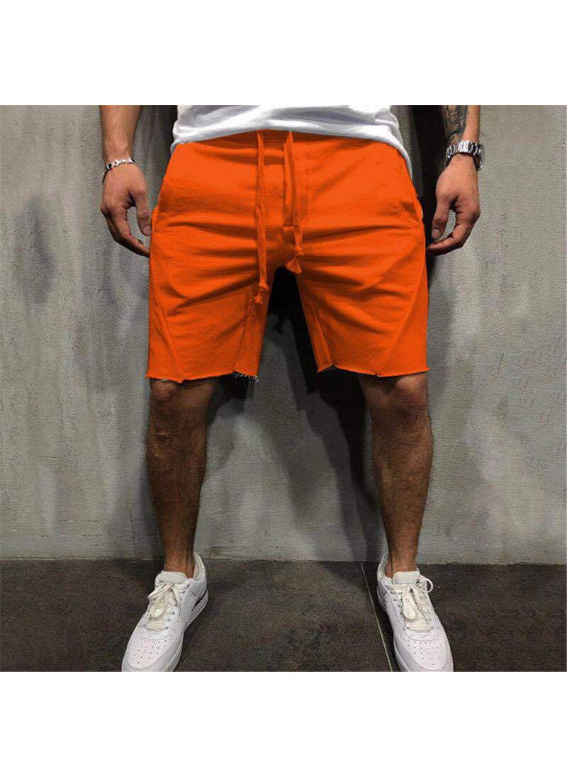 Summer Mens Fitness Shorts Breathable Running CAMEL