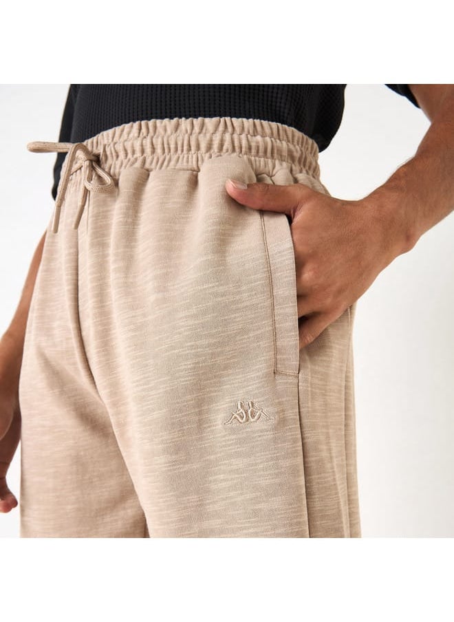 Kappa Textured Shorts with Drawstring Closure and Pockets