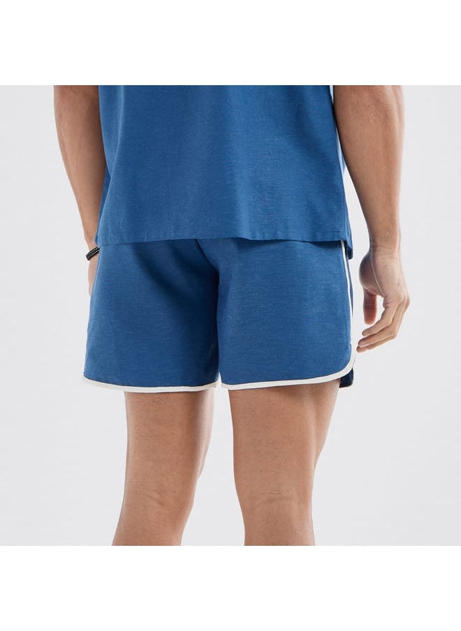 Solid Shorts with Pockets and Piping Detail