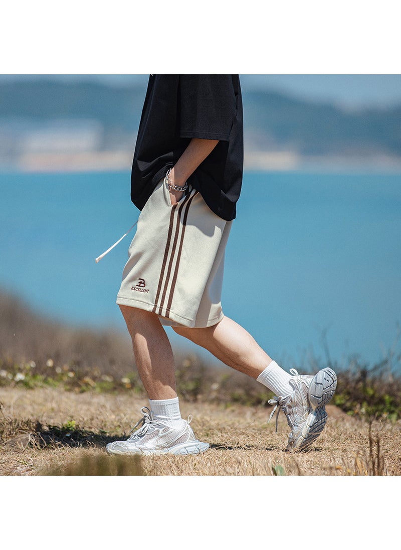 Summer Loose Fit Embroidered Drawstring washed black