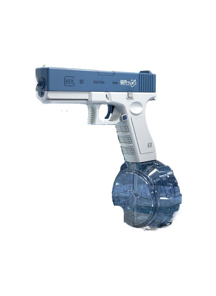 Glock Water Pistol automatic explosion Electric Water Pistol Toy Write Colour:Blue - White