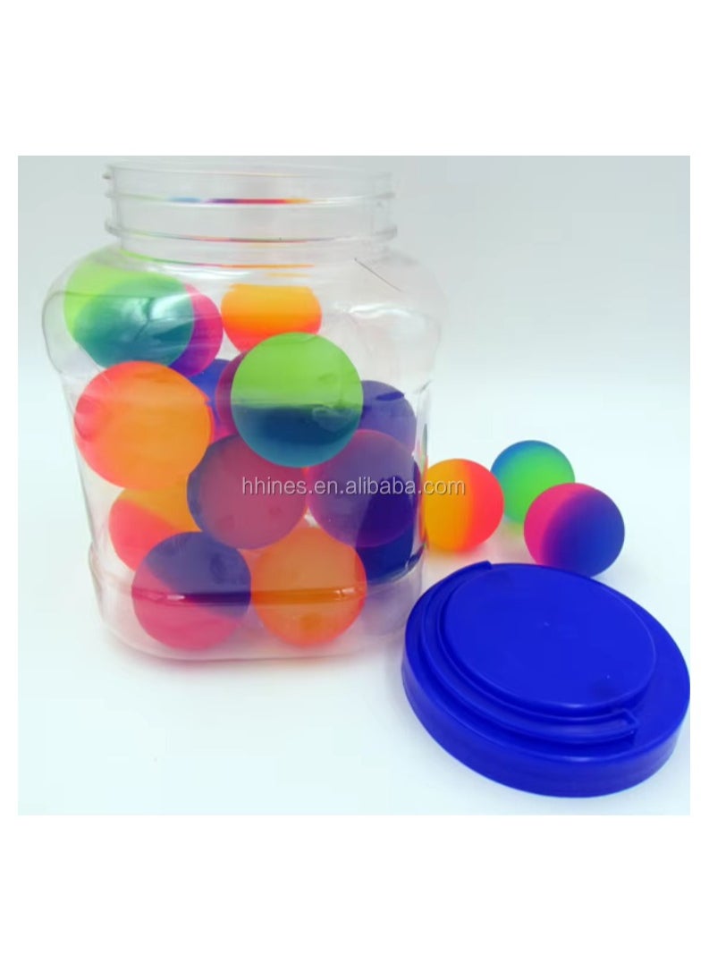 New funny high elasticity Multi Colors Balls Super Bouncing Ball Toy for Kids 60PCS