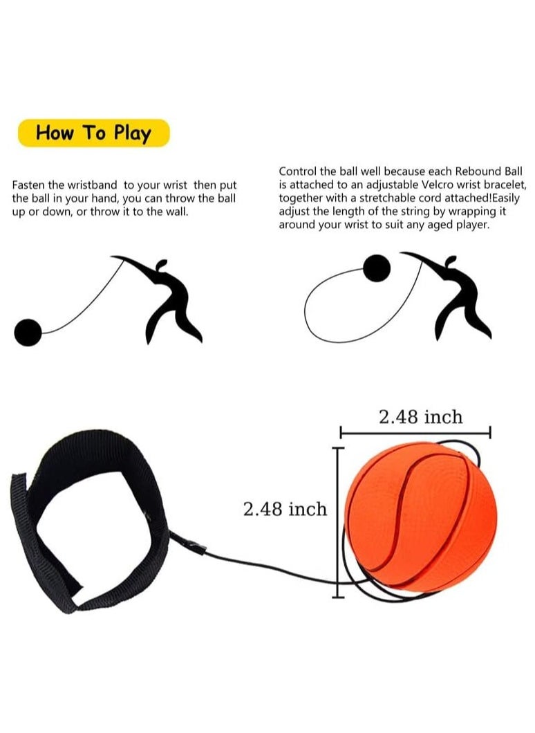 Toys & Games Bungee Cord Ball 12 Pc Wrist Stringed Rubber Bungee Ball (Colors & Styles Will Vary)