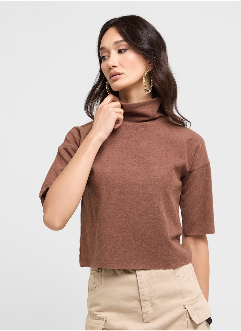 Alisa Fleece Short Sleeve Sweatshirt