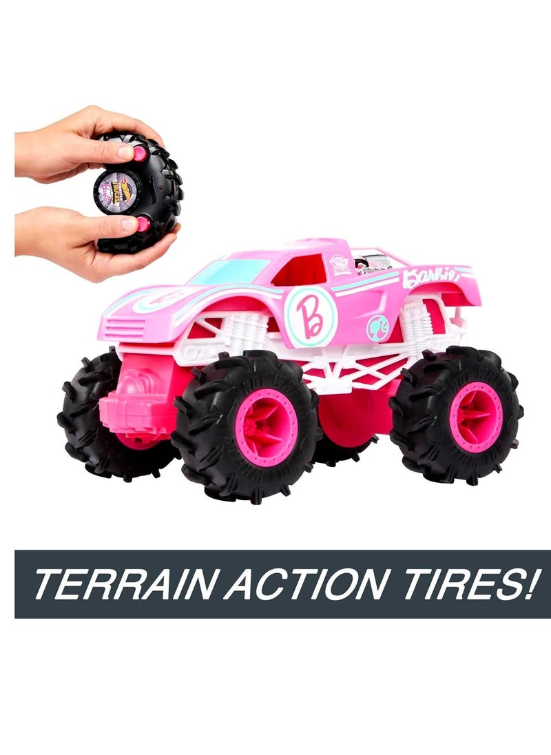 RC Cars, Remote-Control Barbie Monster Truck in 1:24 Scale