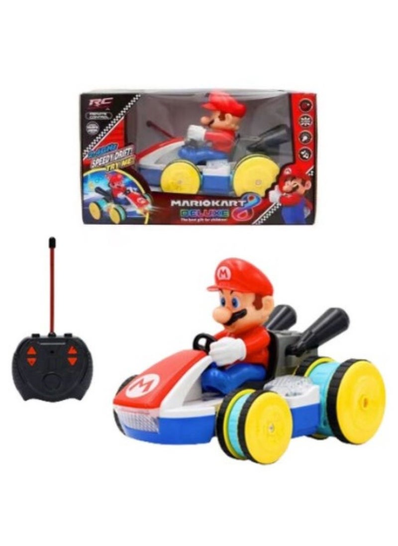 High-Speed RED Character Car Remote Control Toy - Fun Racing Action with Bright LED Wheels & Durable Design