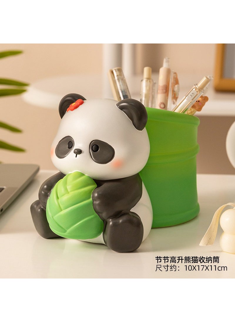 Creative Panda Vase Ornament Key Holder Panda pen holder [festival promotion]]