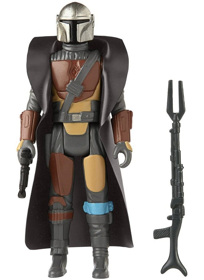 STAR WARS Retro Collection The Mandalorian Toy 3.75-Inch-Scale Collectible Action Figure with Accessories, Toys for Kids Ages 4 and Up