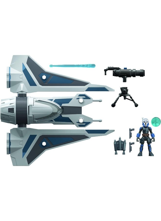 Star Wars Mission Fleet Stellar Class BO-Katan Gauntlet Star Hunter Attack 6 cm Large Figure & Vehicle, Kids from 4 Years