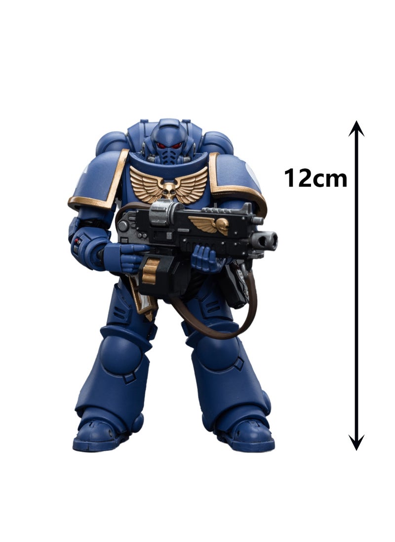 JOYTOY Warhammer 40,000 Action Figure - Ultramarines Arbiter, 4.7 Inch 1/18 Warhammer 40K Series Model, Unisex, Adult New Year Festival, Birthday Gift, Suitable for Children 15 Years Old and Above