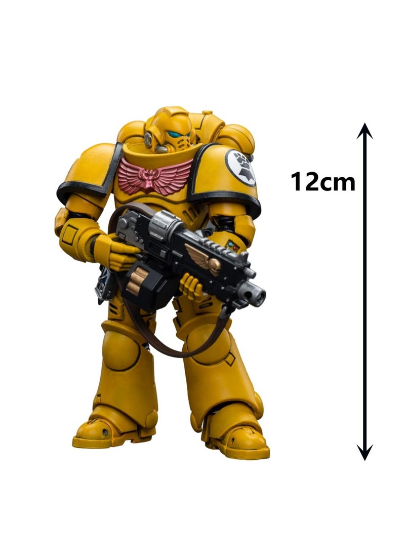 JOYTOY Warhammer 40,000 Action Figure, Imperial Fists Arbiter 4.0, 4.7 Inch 1/18 Warhammer 40K Series Model, Unisex, Adult, New Year Festival, Birthday Gift, Suitable for Children 15 Years Old and Above