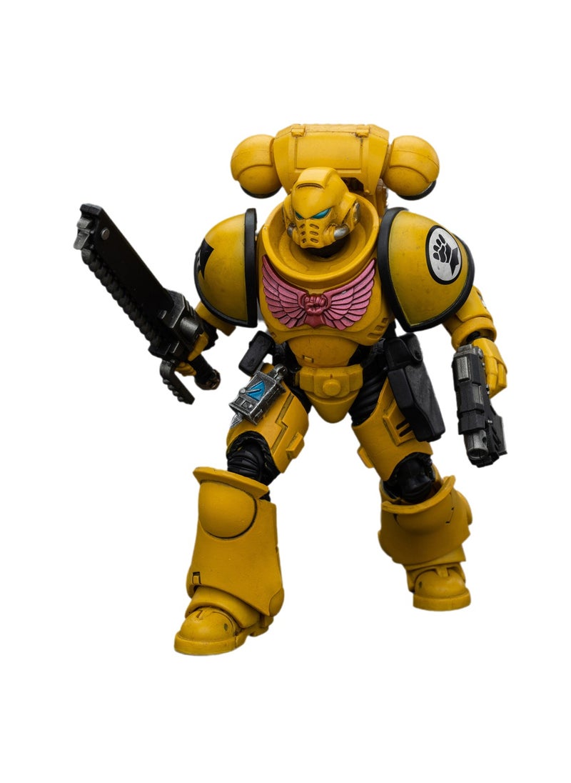 JOYTOY Warhammer 40,000 Action Figure, Imperial Fists Arbiter 4.0, 4.7 Inch 1/18 Warhammer 40K Series Model, Unisex, Adult, New Year Festival, Birthday Gift, Suitable for Children 15 Years Old and Above