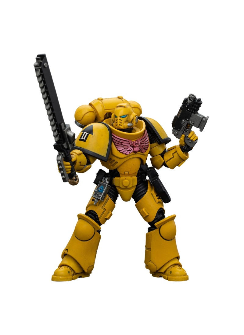 JOYTOY Warhammer 40,000 Action Figure, Imperial Fists Arbiter 4.0, 4.7 Inch 1/18 Warhammer 40K Series Model, Unisex, Adult, New Year Festival, Birthday Gift, Suitable for Children 15 Years Old and Above