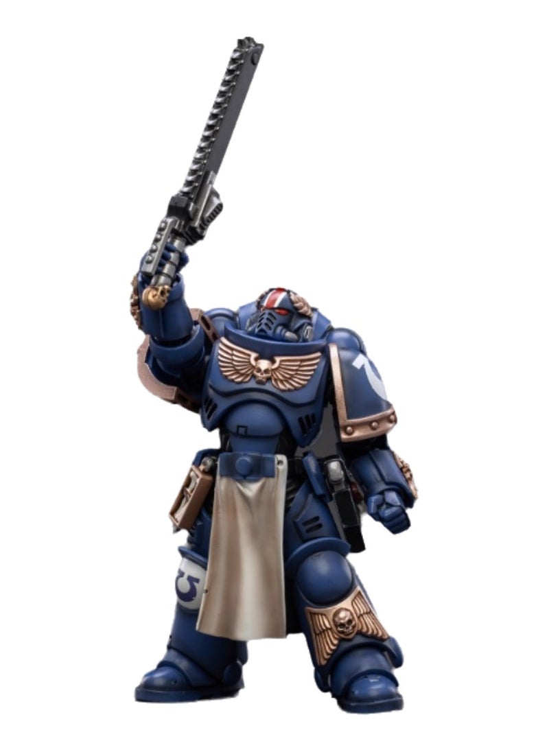 JOYTOY Warhammer 40,000 Action Figure, Ultramarines - Primaris Lieutenant, 4.7 Inch 1/18 Warhammer 40K Series Model, Unisex, Adult, New Year Festival, Birthday Gift, Suitable for Children 15 Years Old and Above