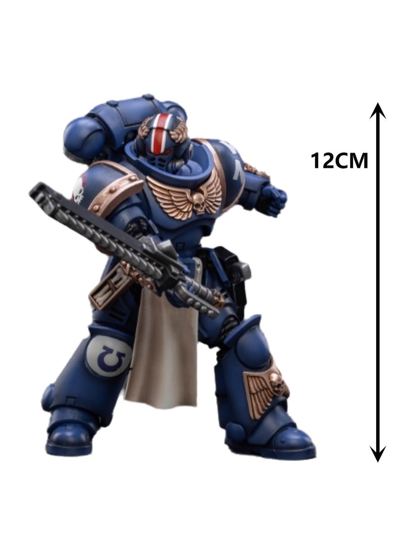 JOYTOY Warhammer 40,000 Action Figure, Ultramarines - Primaris Lieutenant, 4.7 Inch 1/18 Warhammer 40K Series Model, Unisex, Adult, New Year Festival, Birthday Gift, Suitable for Children 15 Years Old and Above