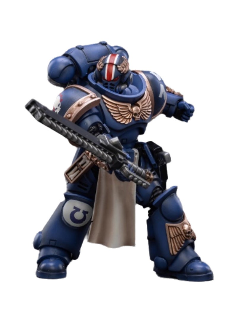 JOYTOY Warhammer 40,000 Action Figure, Ultramarines - Primaris Lieutenant, 4.7 Inch 1/18 Warhammer 40K Series Model, Unisex, Adult, New Year Festival, Birthday Gift, Suitable for Children 15 Years Old and Above