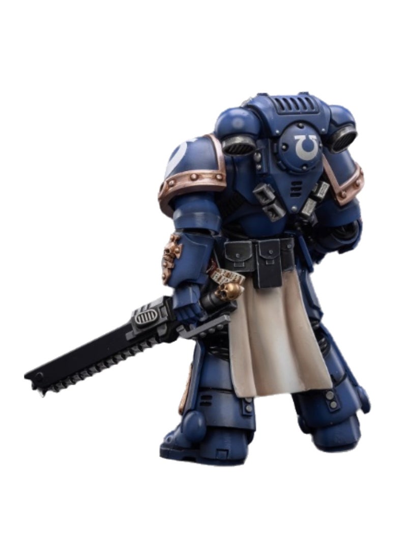 JOYTOY Warhammer 40,000 Action Figure, Ultramarines - Primaris Lieutenant, 4.7 Inch 1/18 Warhammer 40K Series Model, Unisex, Adult, New Year Festival, Birthday Gift, Suitable for Children 15 Years Old and Above