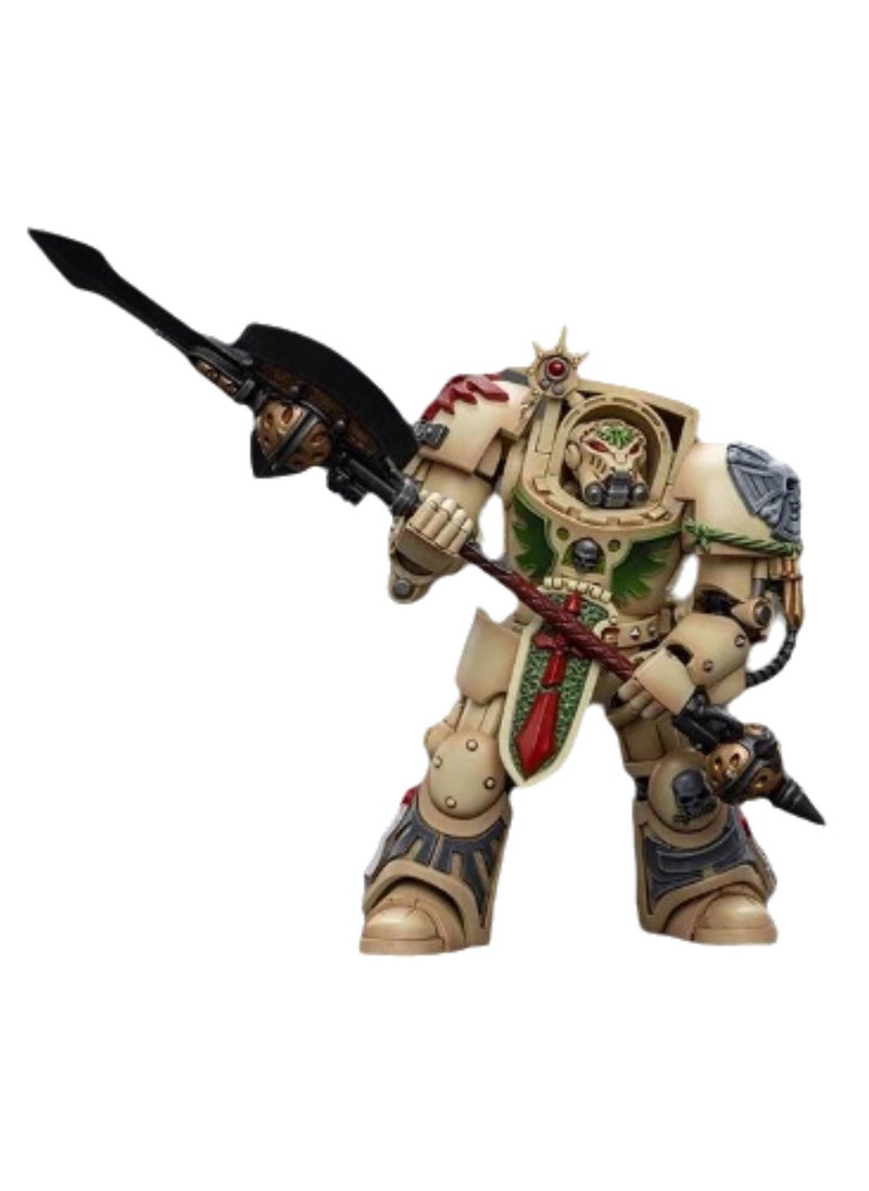 JOYTOY Warhammer 40,000 Action Figure, Dark Department Deathwing Flag Bearer Equipped with Company Flag, 4.7 Inch 1/18 Warhammer 40K Series Model, Unisex, Adult, New Year Festival, Birthday Gift, Suitable for Children 15 Years Old and Above