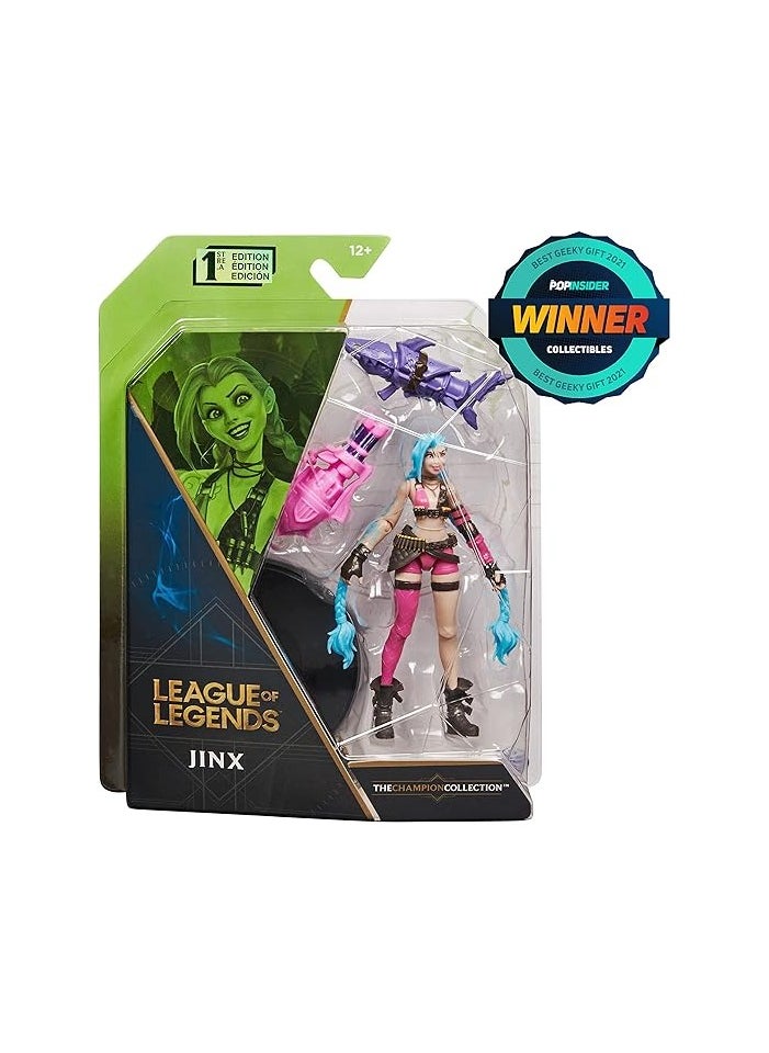 League of Legends 4 Inch Jinx Collectible Figure Premium Details