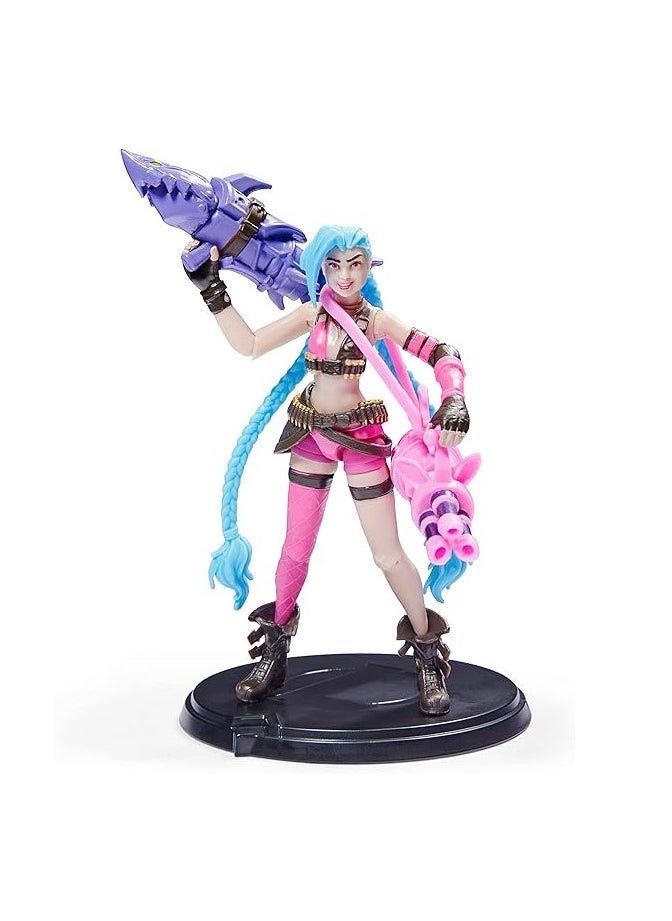 League of Legends 4 Inch Jinx Collectible Figure Premium Details