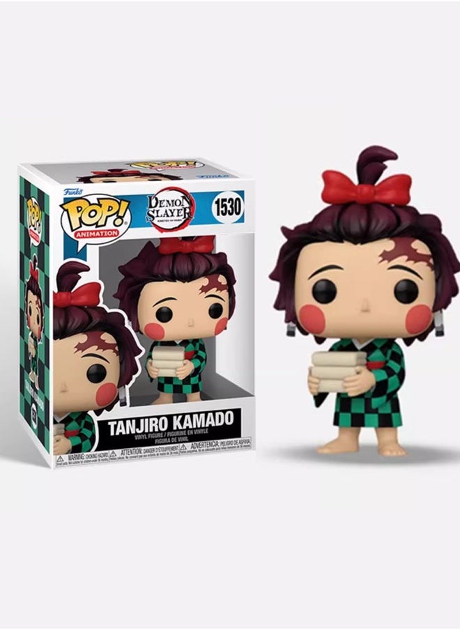 Funko Pop Animation Tanjiro Kamado 1530 Vinyl Action Figure Toys Dolls for Kids