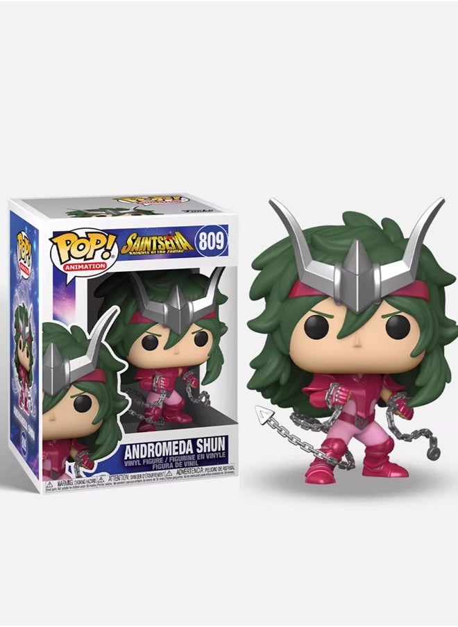 Funko Pop Saint Seiya Andromeda Shun 809 Vinyl Action Figure Toys Dolls for Kids