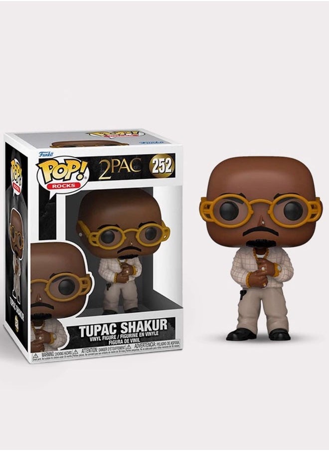 Funko Pop Rocks 2PAC Tupac Shakur 252 Vinyl Action Figure Toys Dolls for Kids