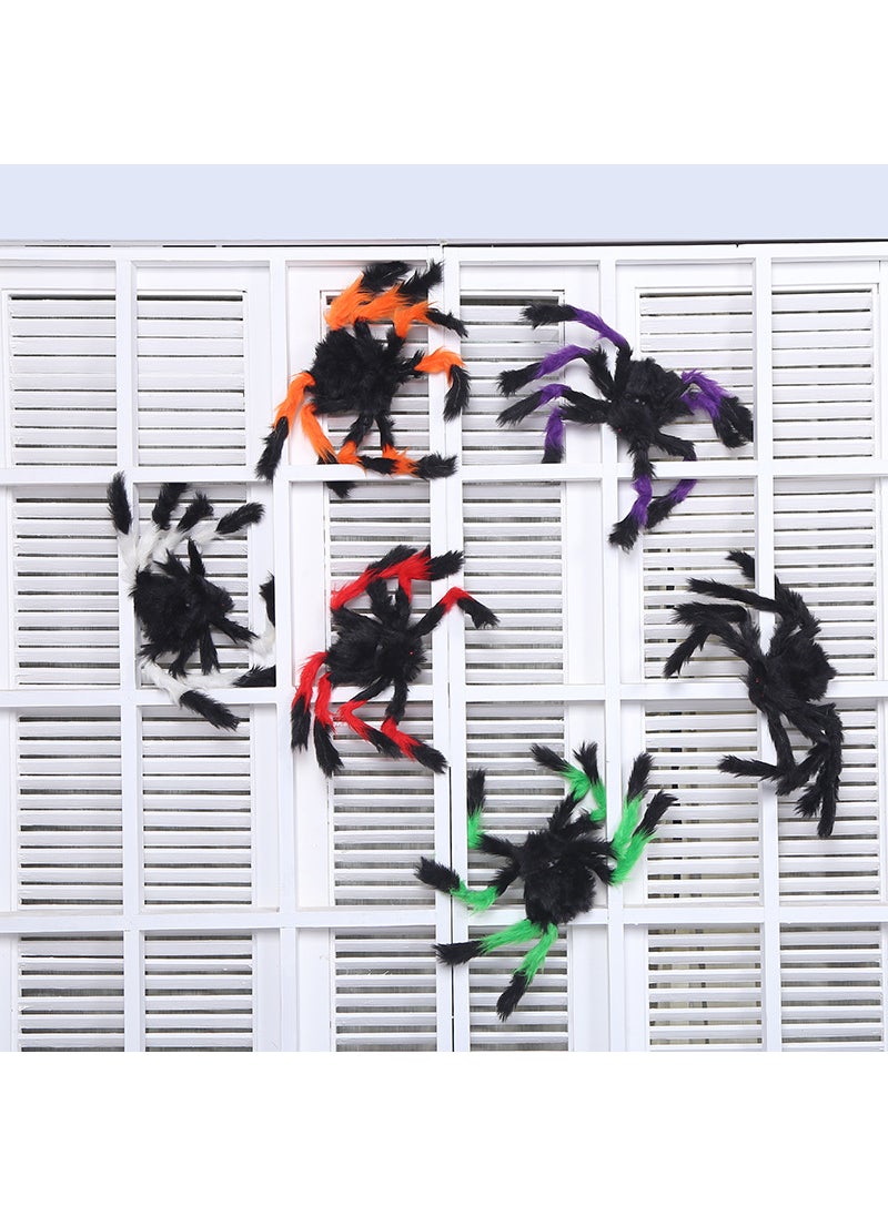 Halloween Glowing Spider Web Prop Giant Voice-Activated Decor 30cm spider 20g