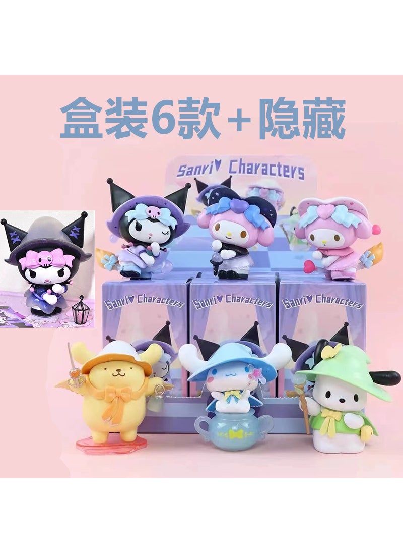 Sanrio Blind Box Lucky Kuromi Party Figures Boxed] 7 types of magic idioms [single price, please take 7 for the whole set]