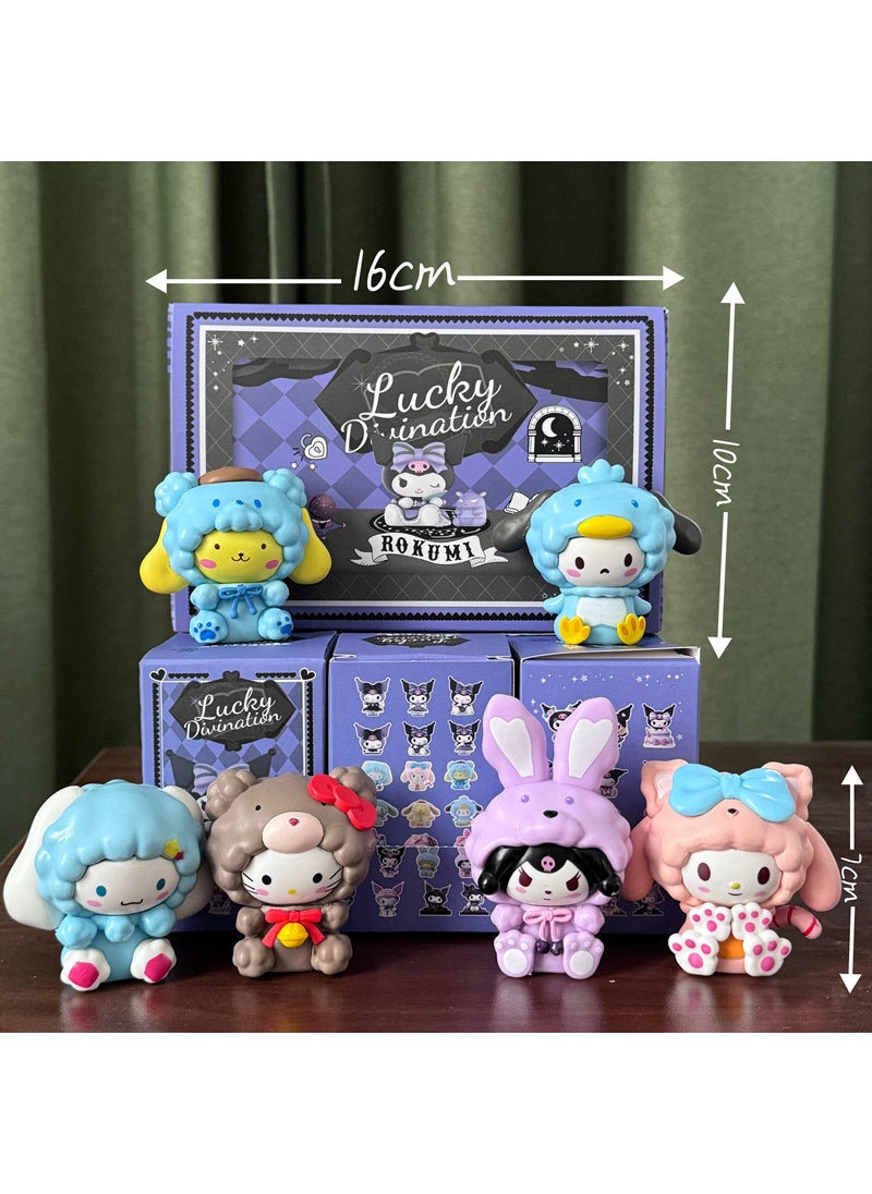 Sanrio Blind Box Lucky Kuromi Party Figures Sheep Head [Boxed] Shoot 6 sets without repetition