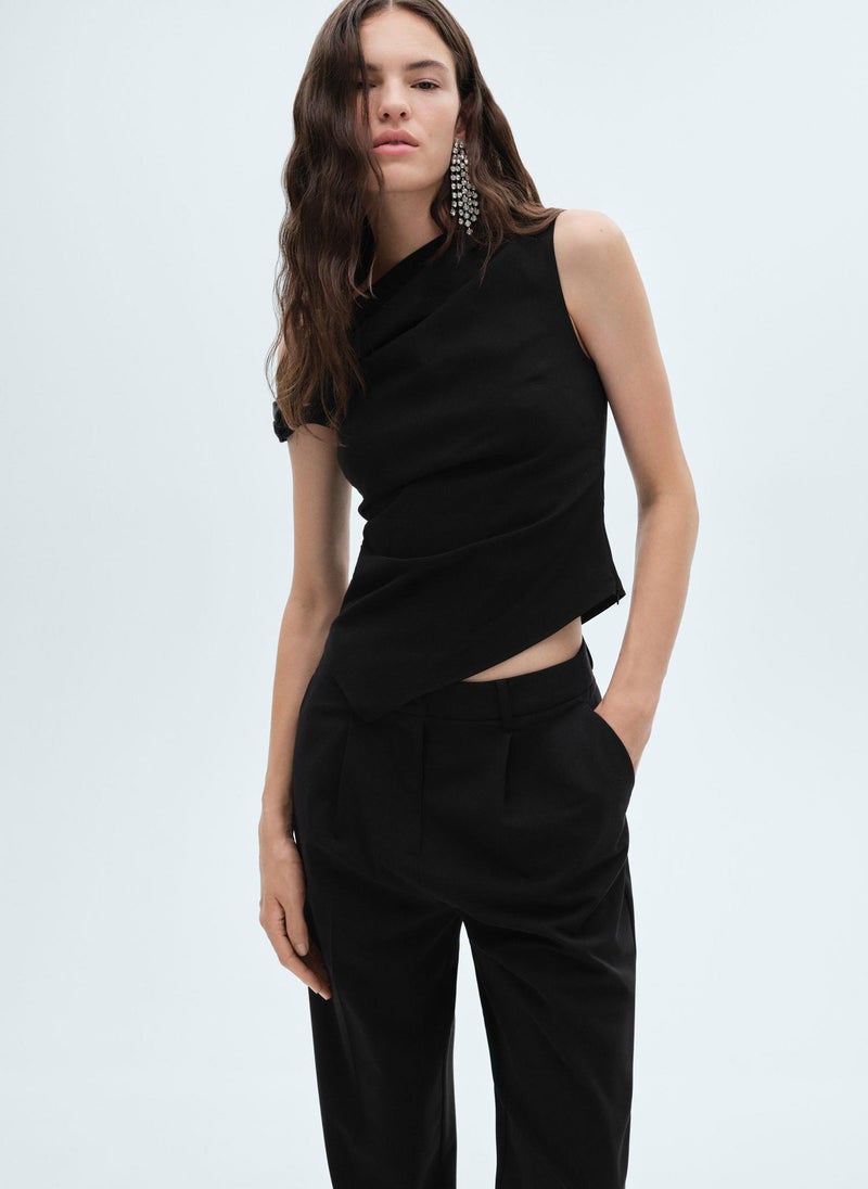 Asymmetrical Draped Top