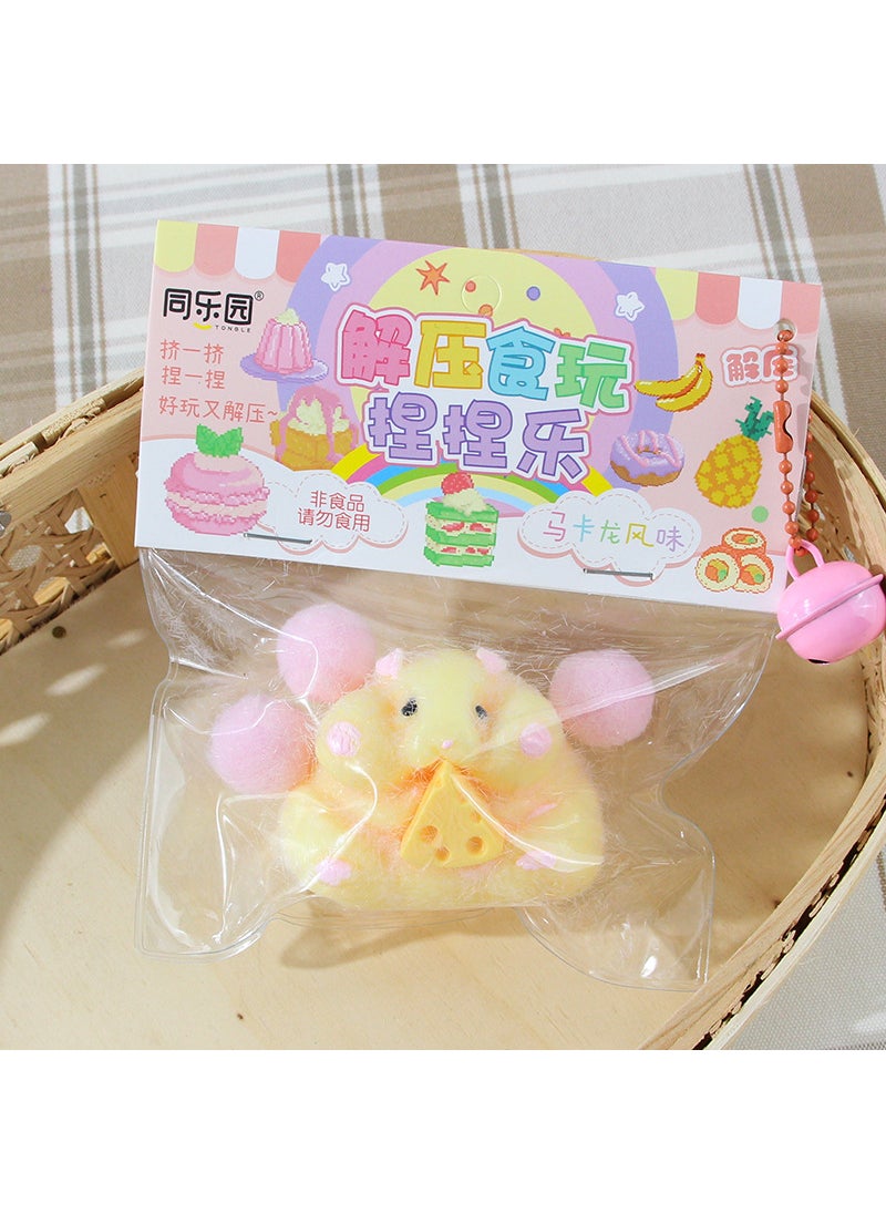 Cute Cartoon Mouse Squishy Toy Yellow hamster