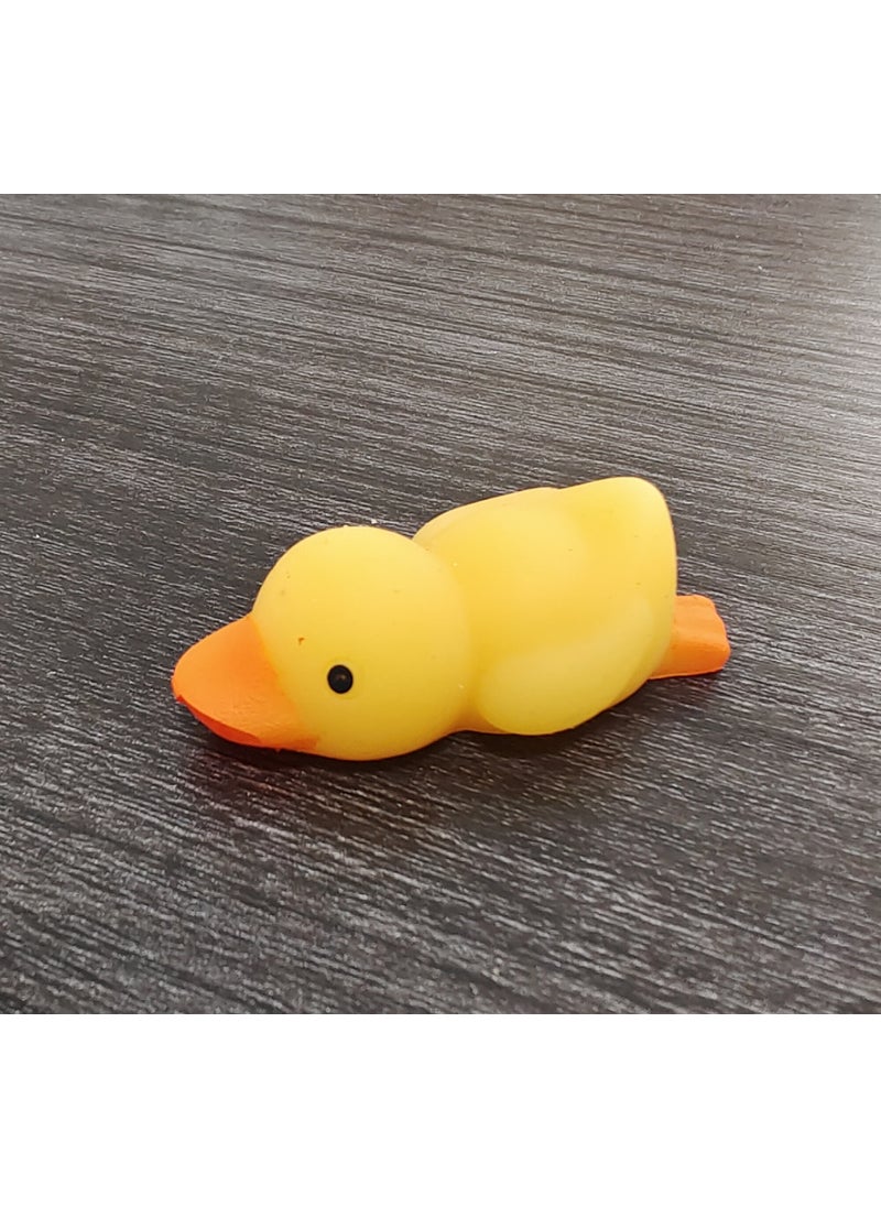 Squeeze Duck Stress Relief Toy [Mini dumplings] 1 duck (mixed color solid non-filled)