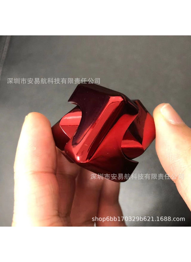 Source factory fingertip gyro metal gyro colorful square gyro finger gyro Magic Cube gyro magic cube Red