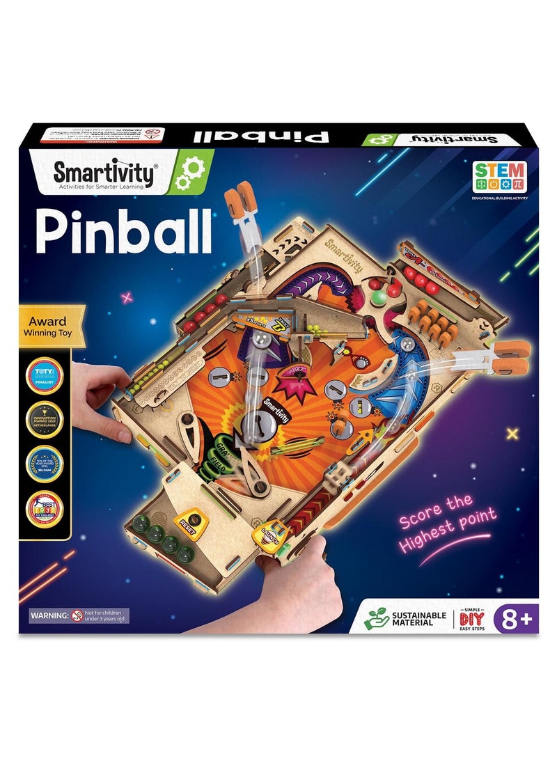 Smartivity iWorld Australia Pinball Machine Educational DIY Toy, Yellow, Multicolor