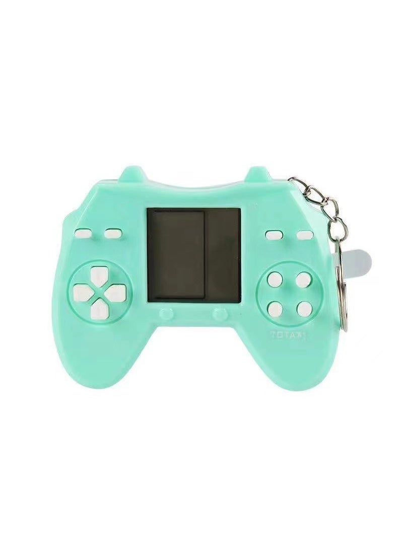 Retro Tetris Mini Gamepad Keychain Macaron Green