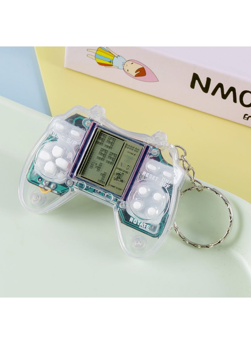 Retro Tetris Mini Gamepad Keychain Clear