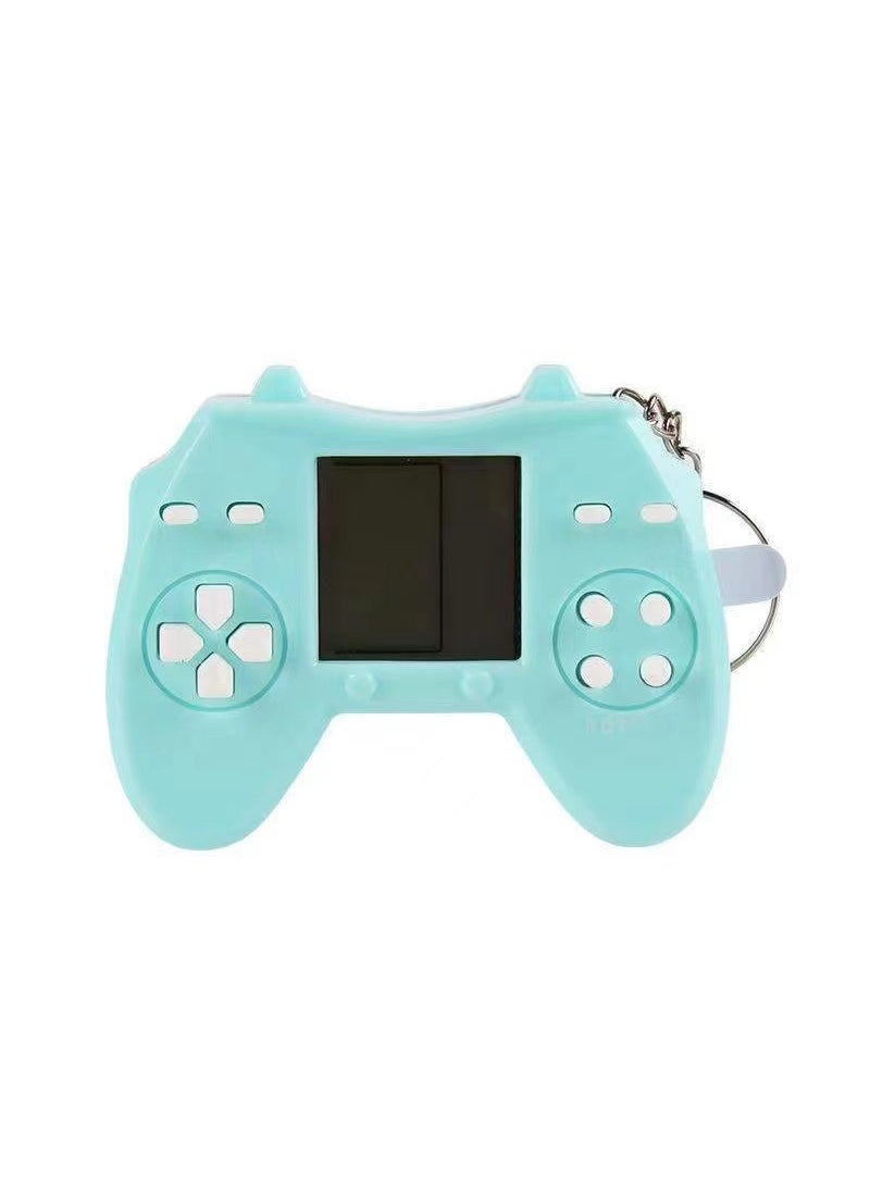 Retro Tetris Mini Gamepad Keychain Macaron Blue