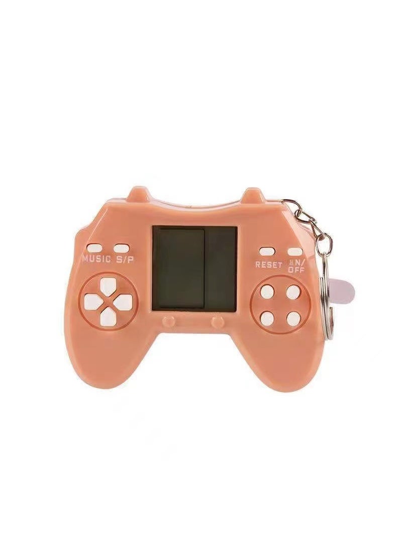 Retro Tetris Mini Gamepad Keychain Macaron Orange